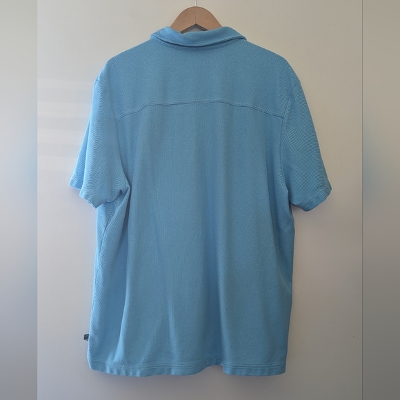 Tommy Bahama Islandzone Button Down Casual Shirt Size XXL Turquoise Blue N - Picture 5 of 5
